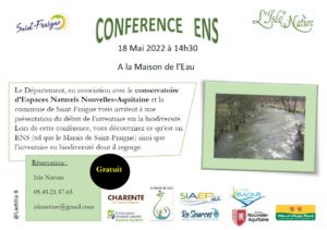 Conférence sur l'ENS des "Marais de Saint-Fraigne" @ Maison de l'Eau | Saint-Fraigne | Nouvelle-Aquitaine | France
